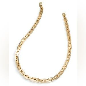 Eddie Borgo Supralink Necklace 12K Gold Vermeil 18” Length New in Bag